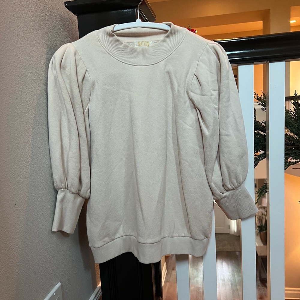 Nation Los Angeles beige top